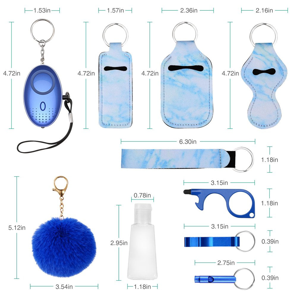 Newest Safety Keychain Set, for Women Personal Safety Keychain Set with Personal Alarm Protective Keychain Accessories