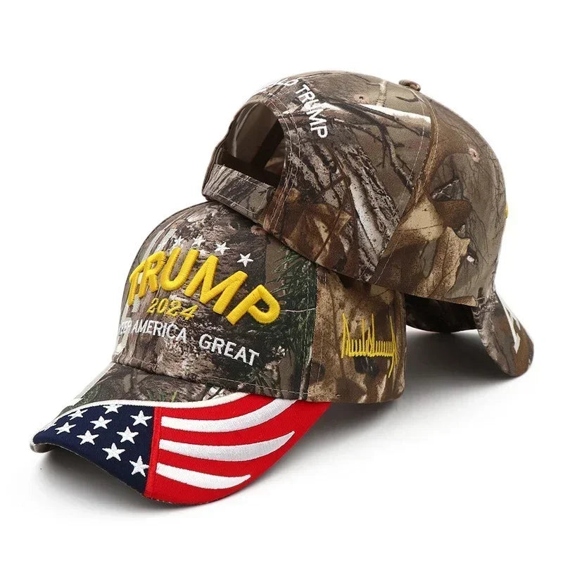 Donald Trump 2024 MAGA Hats Cap Baseball Embroidery Camo USA KAG Make Keep America Great Again Snapback President Hat Wholesale