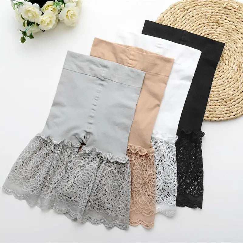 Lady Lace Short Women Sexy Summer Shorts Fashion Stretch Capris Girl Black White Khaki Gray Sexy Transparent Shorts