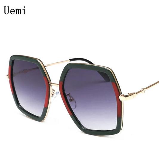 Fashion Oversized Square Sunglasses for Women Men Vintage Big Frame Retro Luxury Designer Sun Glasses Trend UV400 Eyewear Shades