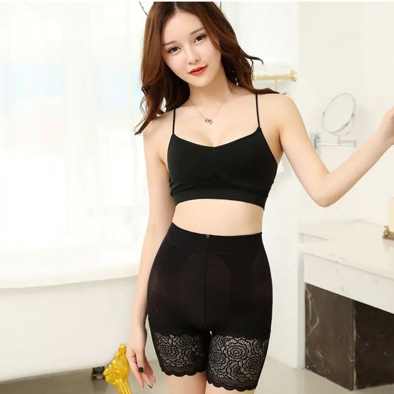 Lady Lace Short Women Sexy Summer Shorts Fashion Stretch Capris Girl Black White Khaki Gray Sexy Transparent Shorts