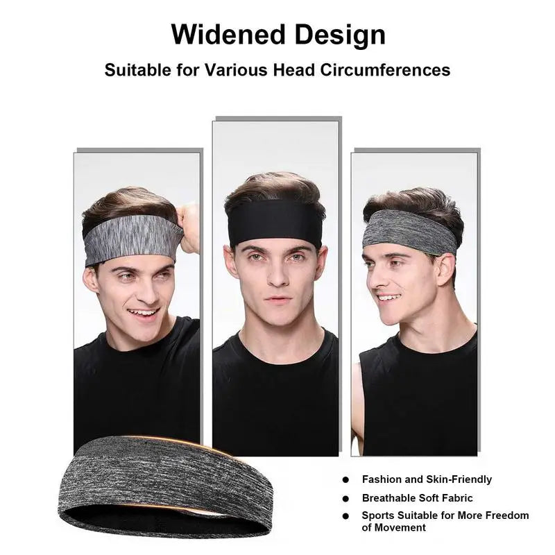 Yoga Sport Sweat Headband Absorbent Cycling Yoga Equipment Men Sweatband for Men and Women Hair Bands Head Sweat Bands Sports