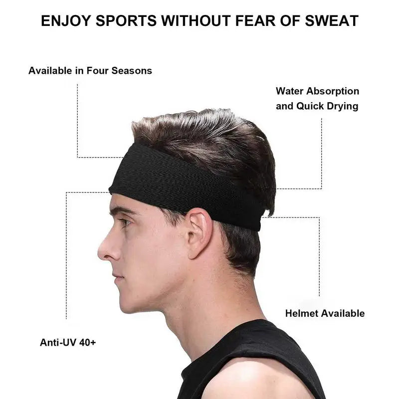 Yoga Sport Sweat Headband Absorbent Cycling Yoga Equipment Men Sweatband for Men and Women Hair Bands Head Sweat Bands Sports